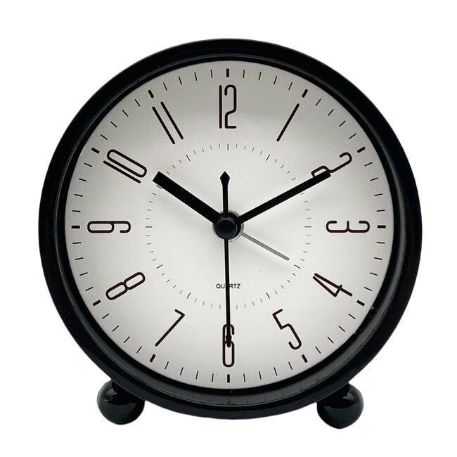 TABLE ALARM CLOCK Black 10cm