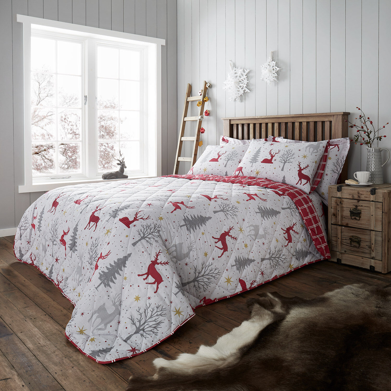 Starry Stag Bed Linen Home More, Stag Duvet Cover