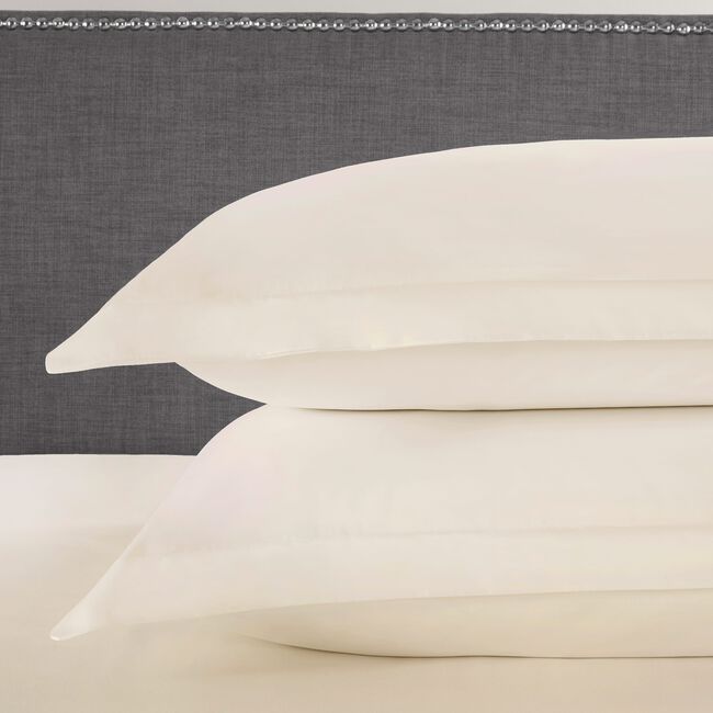 OXFORD P/CASE PAIR 500 Threadcount Cotton Cream 5H