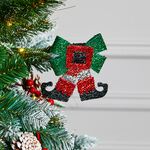 Christmas Tinsel Bows 3 Pack
