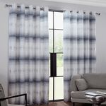 OMBRE BANDS SILVER 66x72 Curtain