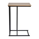Side Table With Black Metal Frame