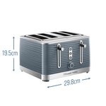 Russell Hobbs Inspire 4 Slice Toaster - Grey