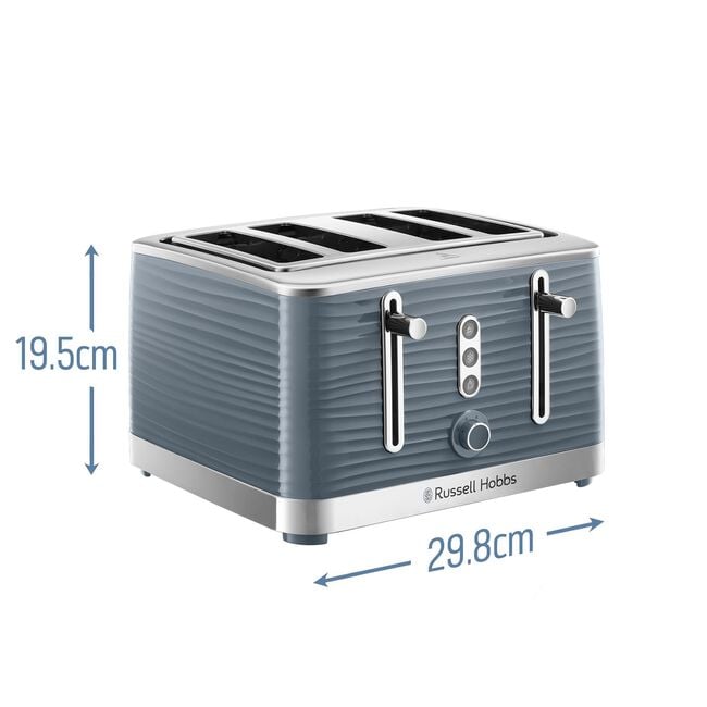 Russell Hobbs Inspire 4 Slice Toaster - Grey