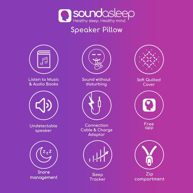 Soundasleep Speaker Pillow