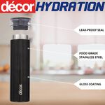 DECOR BLACK S/STEEL 300ml Vacuum Flask