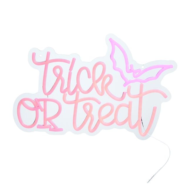 Trick or Treat Halloween Neon Light