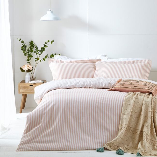 SINGLE DUVET COVER Herbden Blush