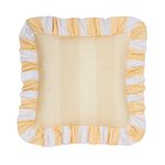 WYLDER BIRDIE STRIPE BUTTER YELLOW 45X45 Cushion