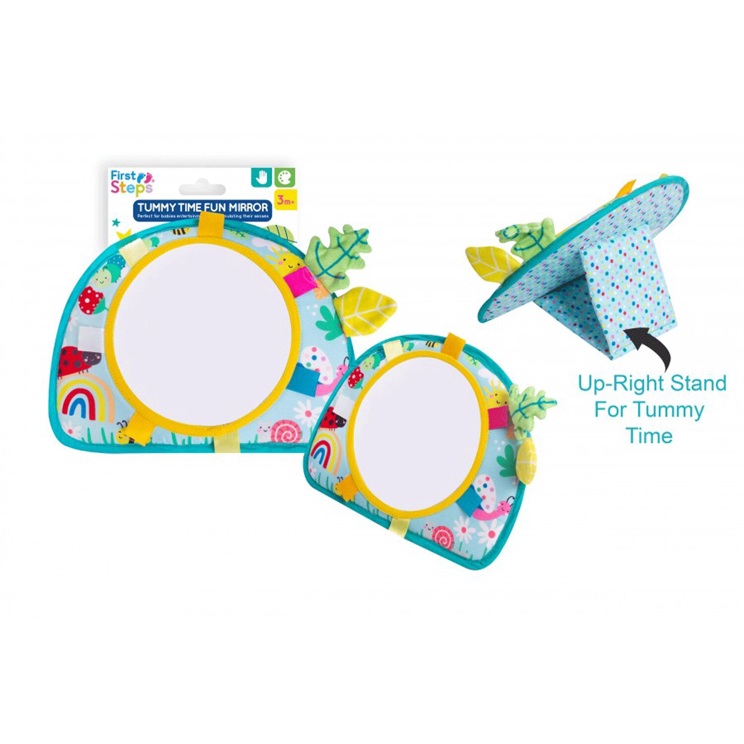 Tummy time mirror top
