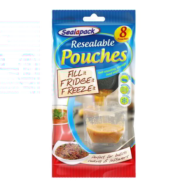 Sealapack Resealable Food Pouches 8Pk