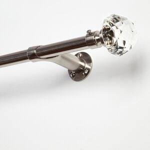 ROOM DARKENING EXTENDABLE DIAMOND 70-120cm Nickel