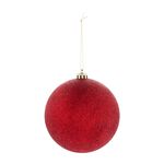 3 PACK 12Cm RED Baubles