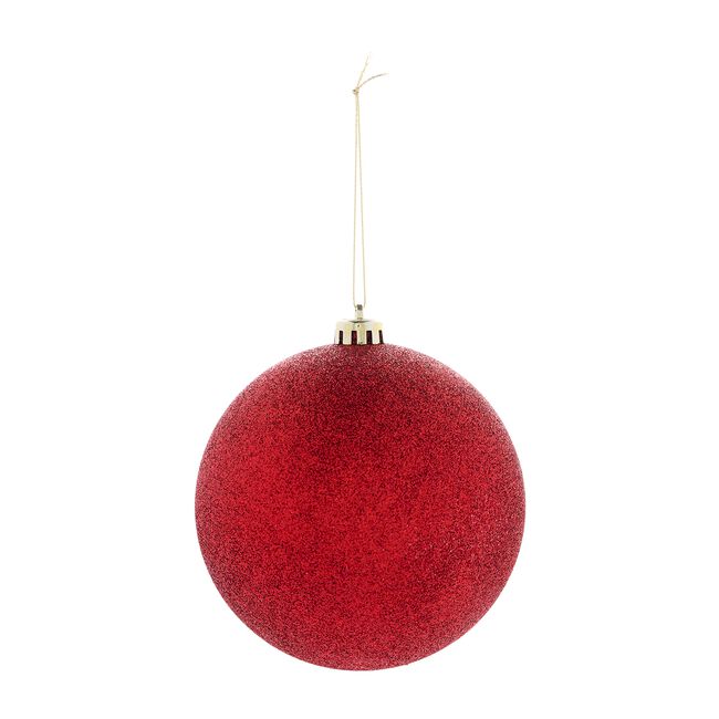 3 PACK 12Cm RED Baubles