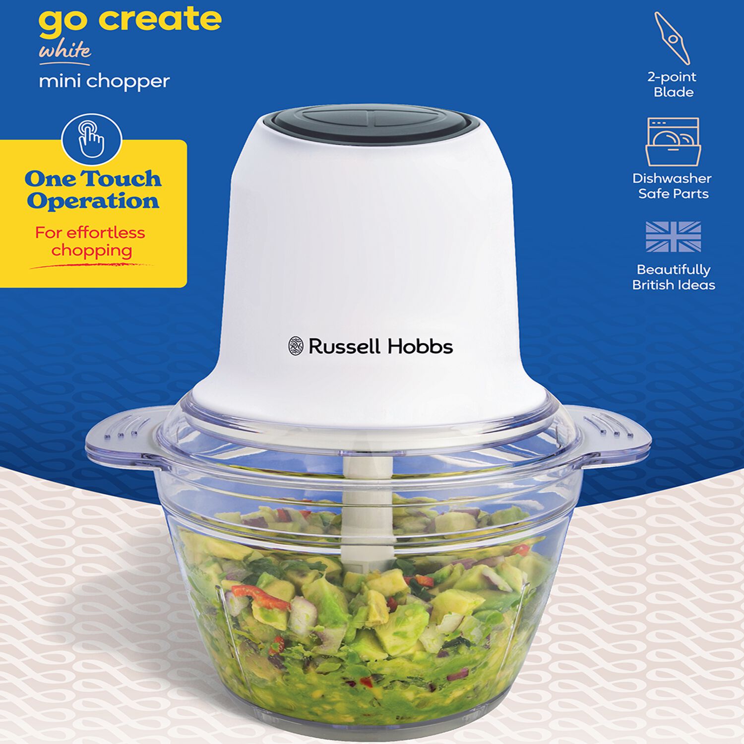 Russell Hobbs Go Create White Food Chopper