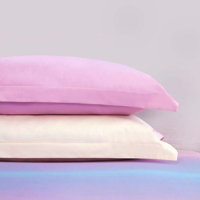 Ombre Pop Oxford Pillowcase Pair - Pink