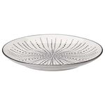 Siaki Cream & Black Printed 20cm Side Plate