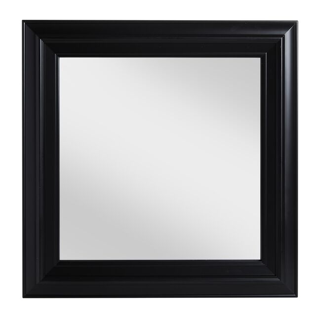 Westbury Black Square Mirror 56cm