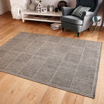 CHECKERED FLATWEAVE  60x110cm Grey
