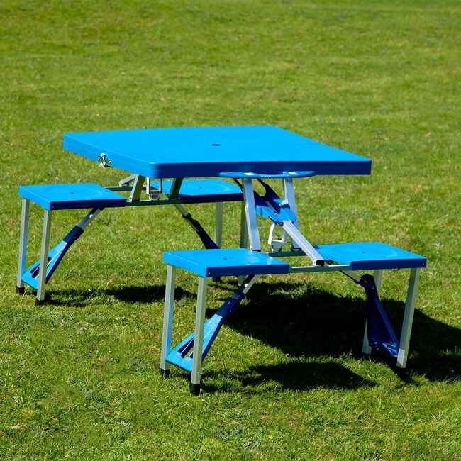 Folding Picnic Table With 4 Seats