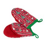 Festive Wrapping Microwave Mitts