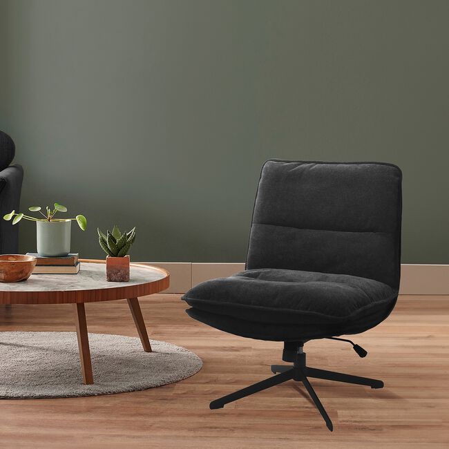 BORGEN SWIVEL ACCENT Grey Chair 