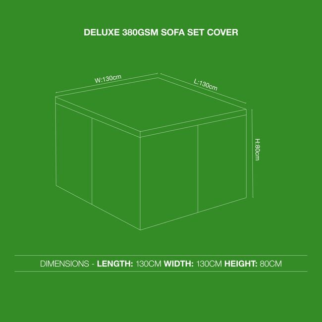 Deluxe 380GSM Sofa Set Cover