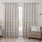 SUNSET STRIPES GREY/OCHRE 66x54 Curtain