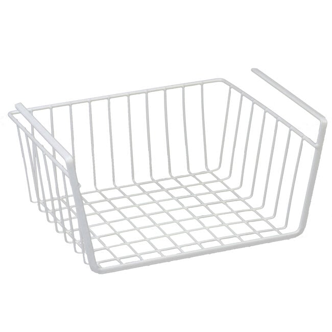  White Hanging Wire Basket