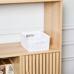 Geometric Storage Basket 4L - White