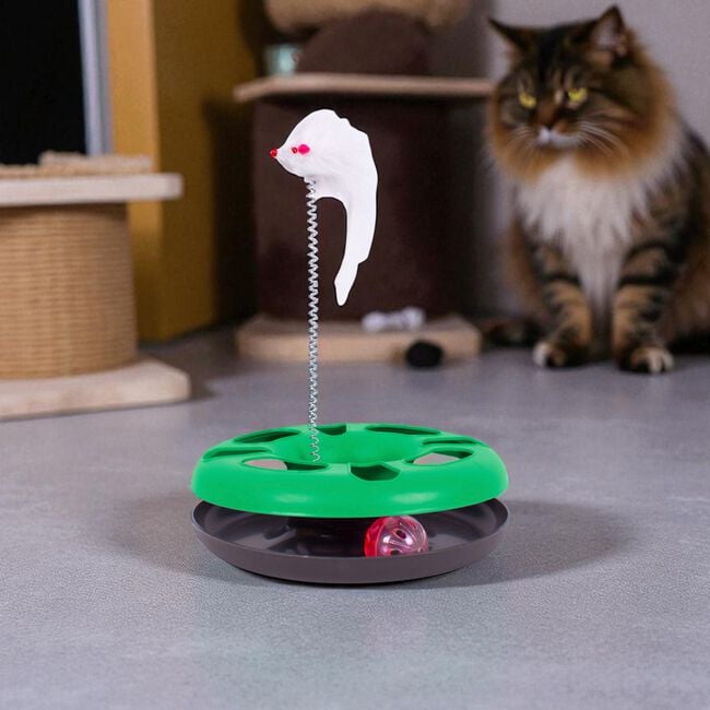 Jingle Ball Chase With Mouse Cat Toy