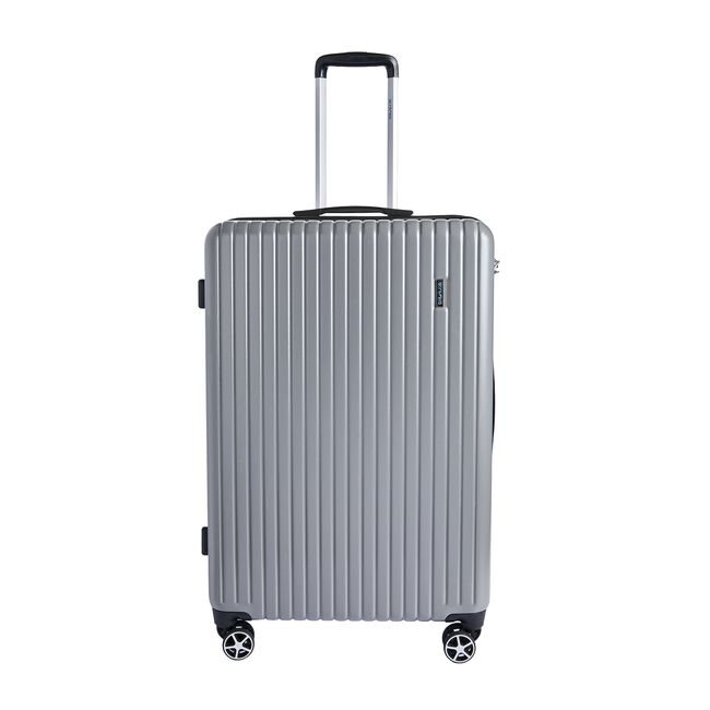 Large Lightweight Hardshell Luggage - Silver Grey