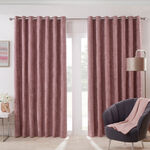 BLACKOUT & THERMAL HERRINGBONE BLUSH 66x54 Curtain