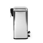 BELDRAY SILVER 5 LITRE SOFT-CLOSE Pedal Compartment Bin