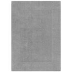 TEXTURED WOOL BORDER GREY MARL 160x230cm Rug