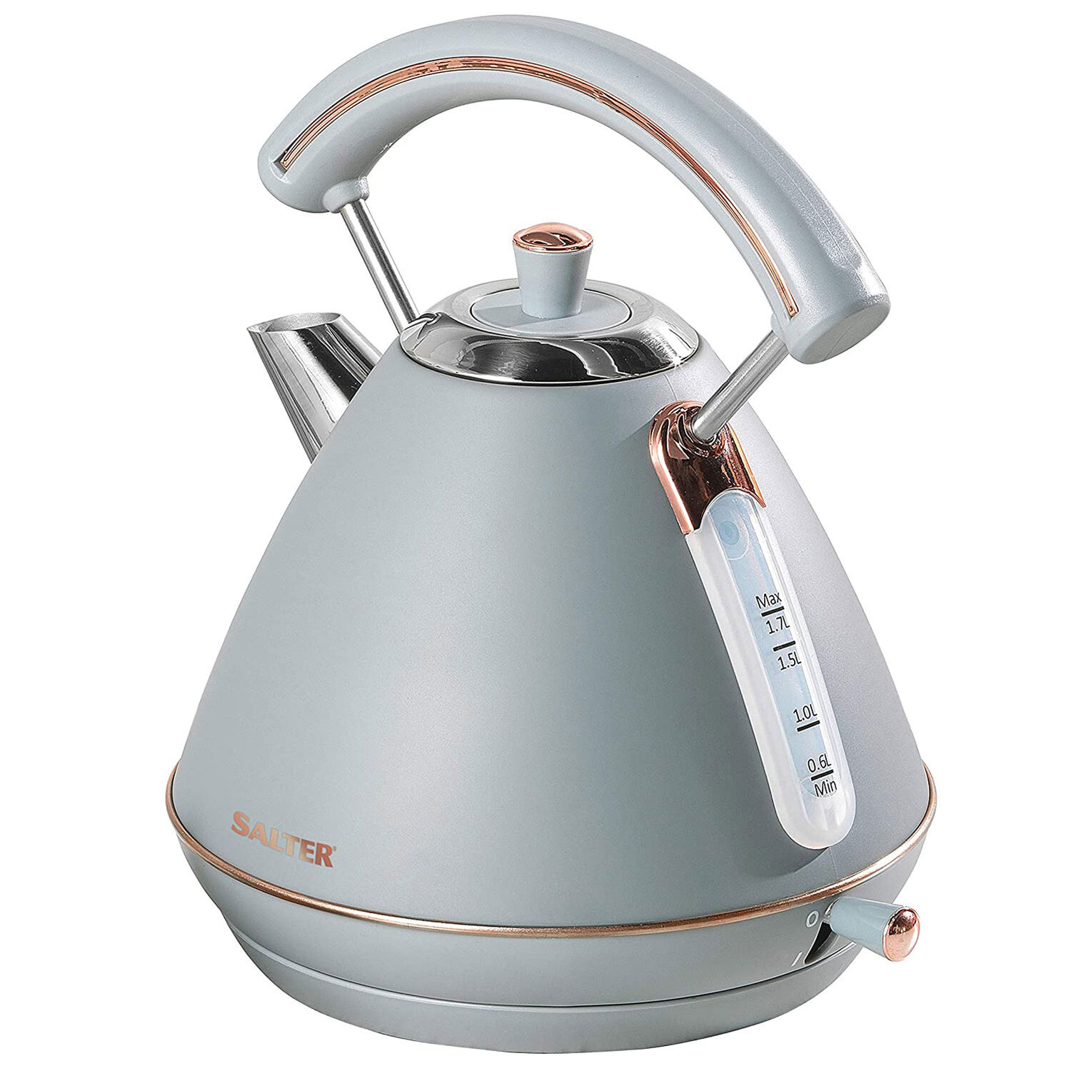 Salter Grey & Rose Gold Pyramid Kettle Home Store + More