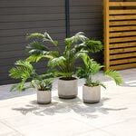 PETRA Small Grey Stone Effect Pot