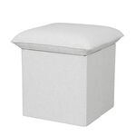 CUSHION OTTOMAN VELVET Beige