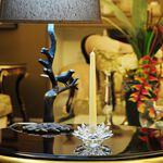 Cashel Living Crystal Lotus Flower Candle Holder