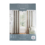 FLORAL JACQUARD DUCK EGG 66x 54 Curtain