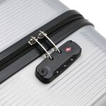 Cabin Bag Lightweight Luggage - Metallic Silver