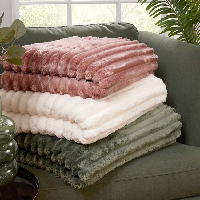 RUANE CORD VELVET MAUVE 150x200cm Throw 