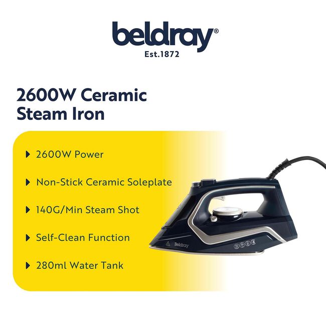 Beldray 2600W Ultra Sleek Steam Iron