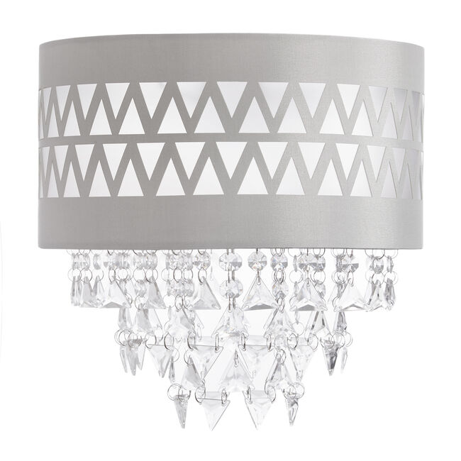 Zigzag Pattern Light Shade with Pendants