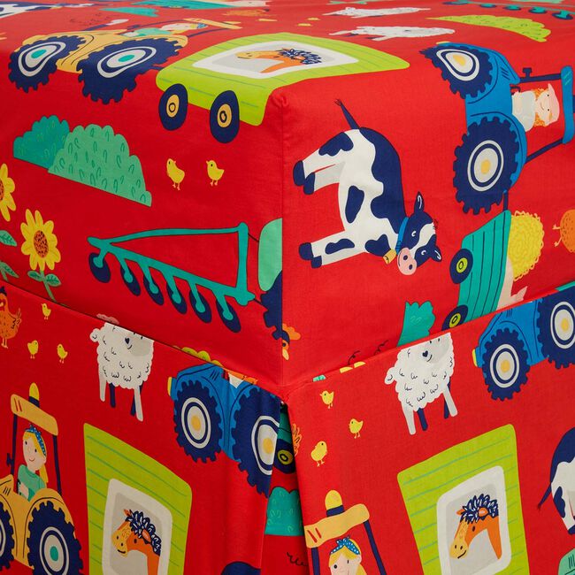 SUNNY DAZE FARM  Double Fitted Sheet