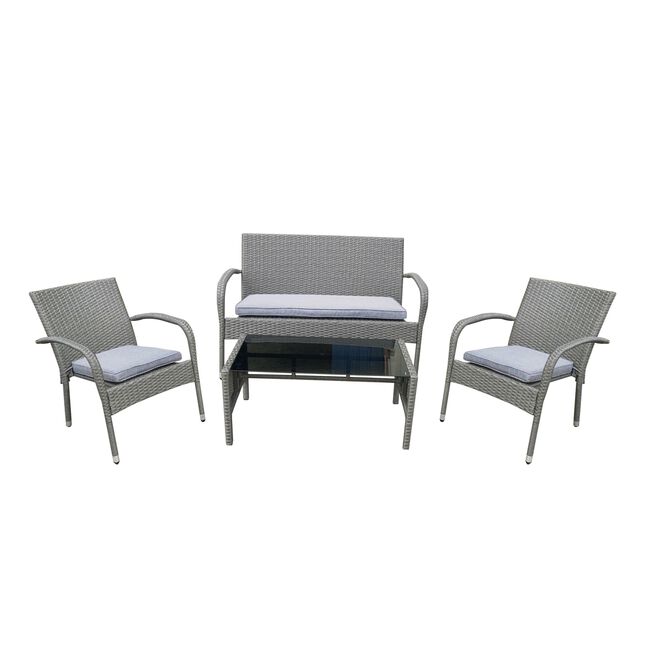Sicily 4 Piece Rattan Sofa Set