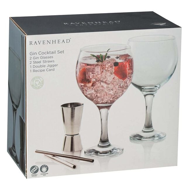 Entertain Gin Glasses Cocktail Set