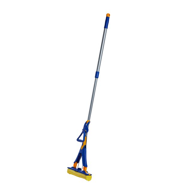 Gleam Clean Sponge Mop & Telescopic Handle