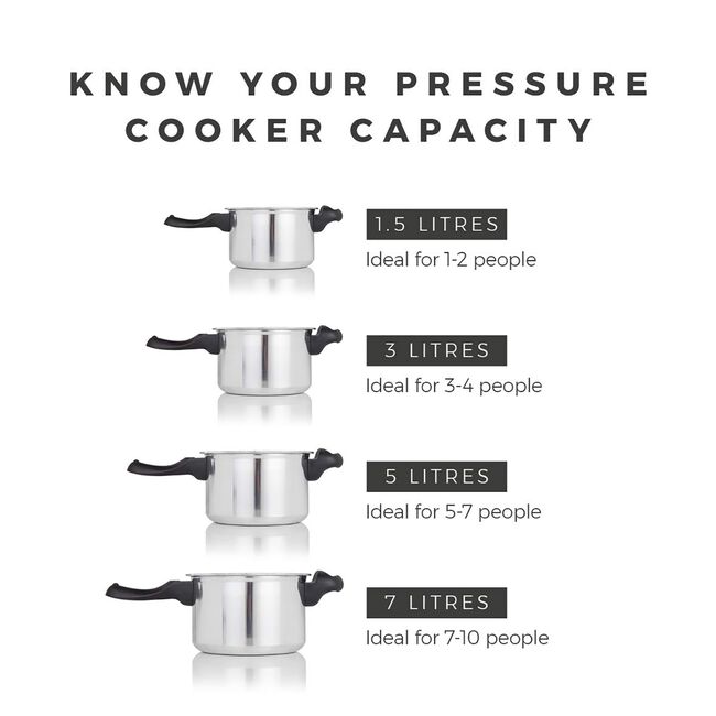 Tower 6L 22cm Stainless Steel Pressure Cooker