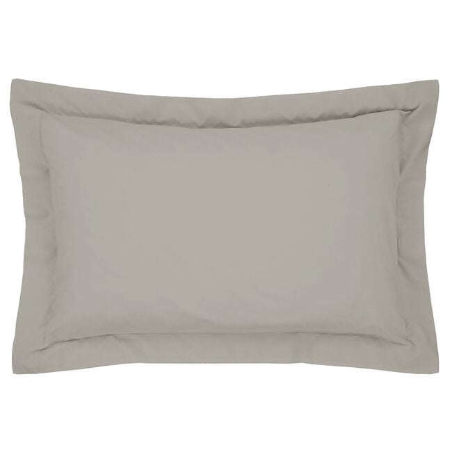 Nicole Day Percale Oxford Pillowcase Pair - Grey